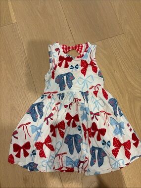 Posh Peanut Patriot Bow Back Dress